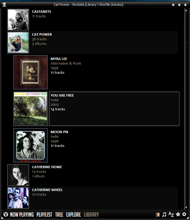 Foobar Library Filter FofR Theme