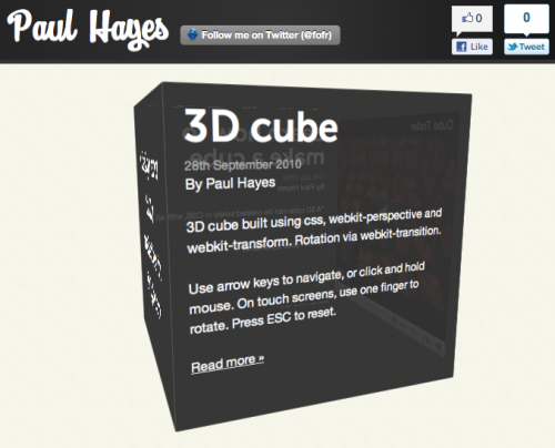 3D cube