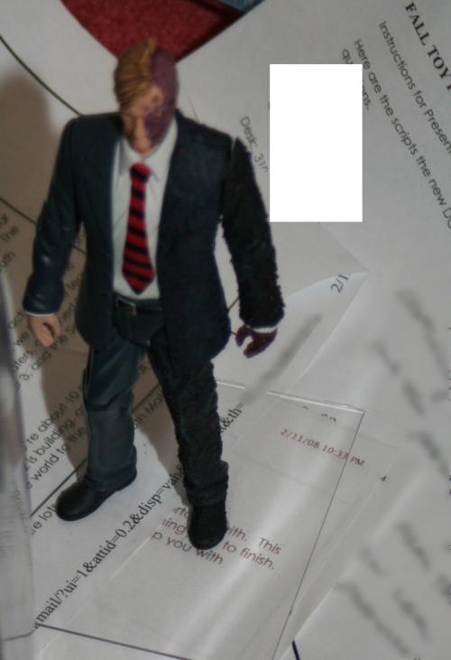 Aaron Eckhart's Two Face Toy