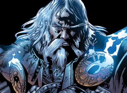 Animated movie image of Odin (possibly voiced by Brian Blessed)