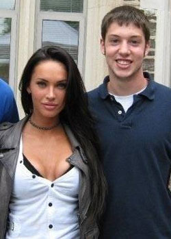 Megan Fox kindly poses for a photo